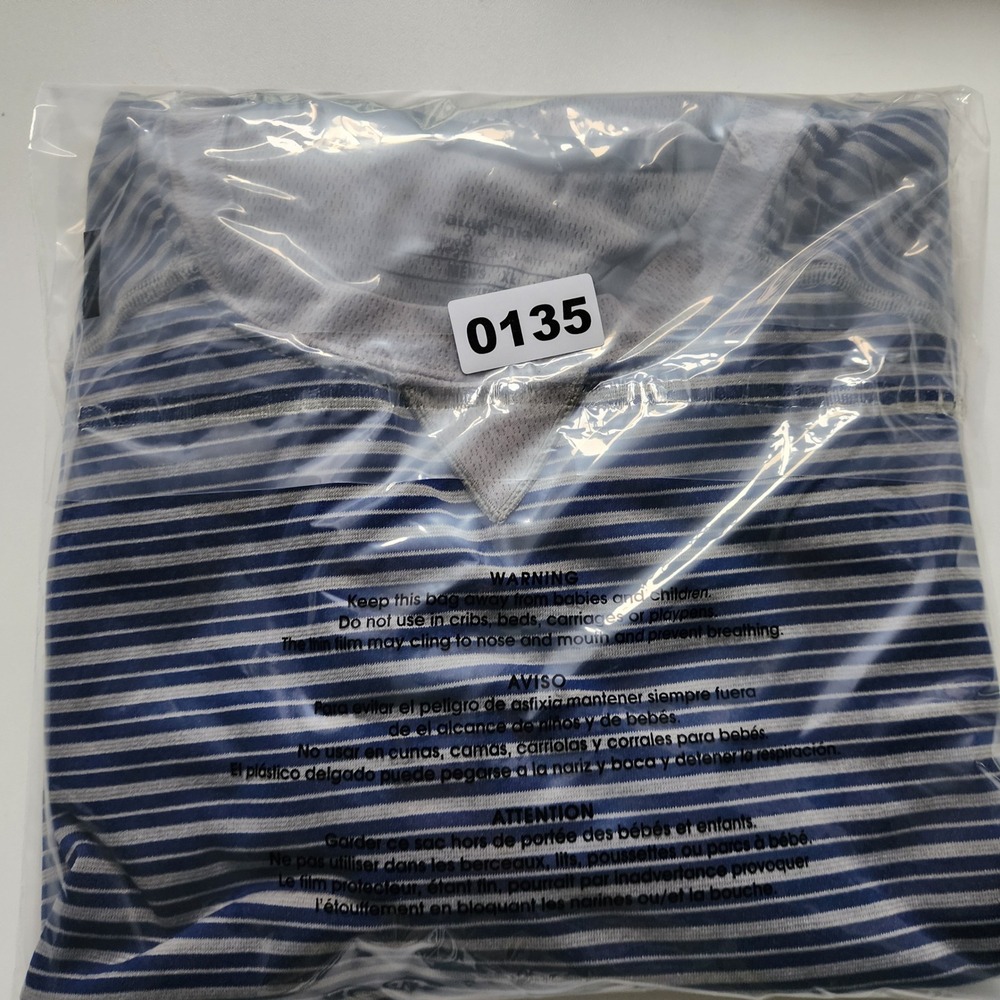 Patagonia Capilene 3 Mens XL Midweight Polartec Striped Base Layer Blue Gray - Picture 7 of 7